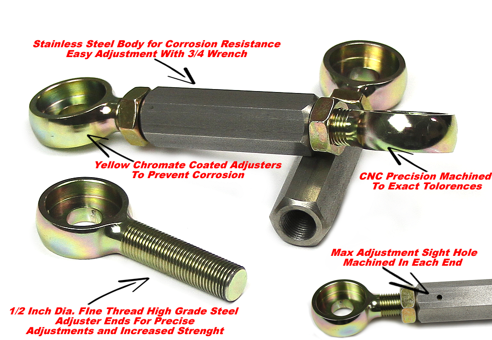 Kawasaki ZX14R Full Adjustable Lowering Links -Super Slammers Kawasaki ZX14R Full Adjustable Lowering Links -Super Slammers